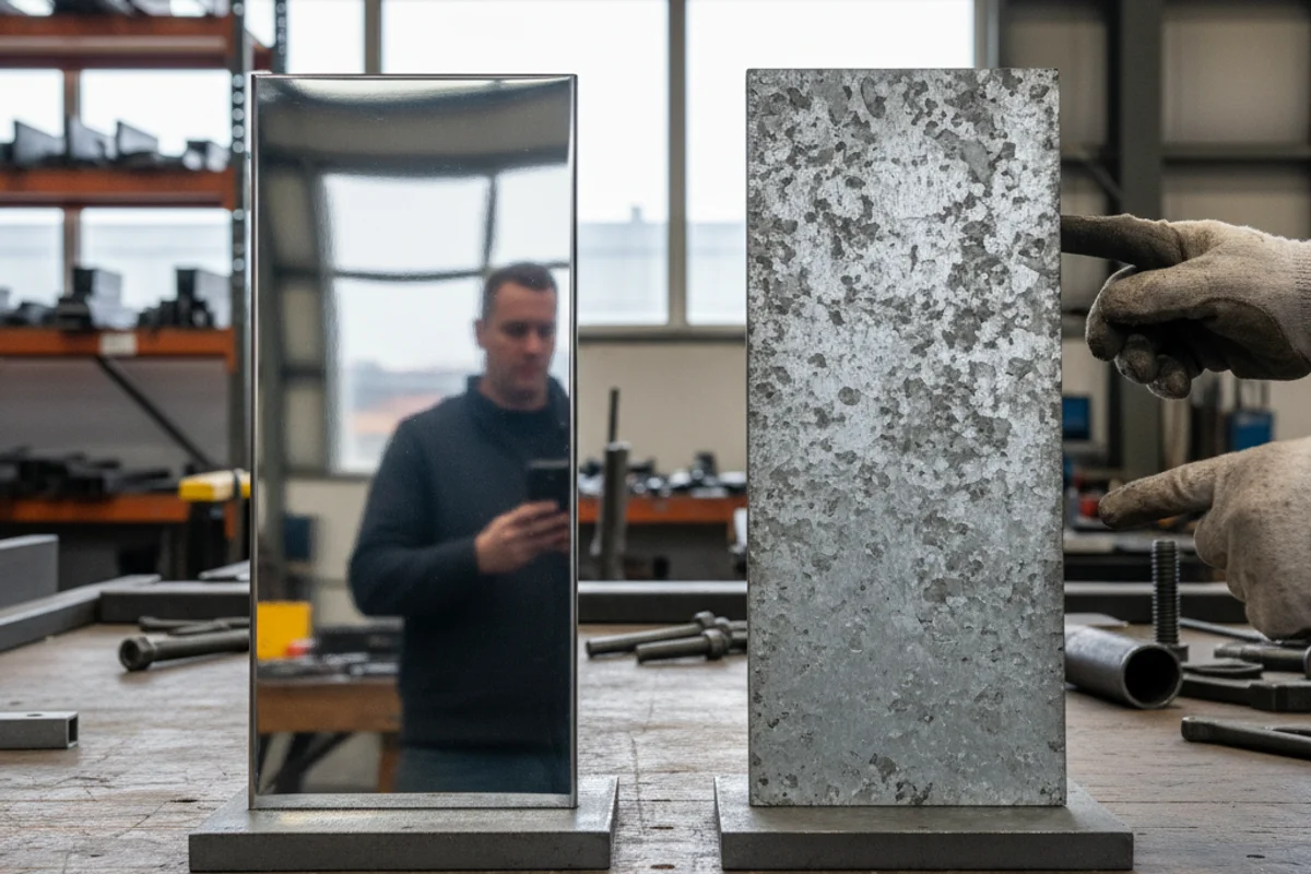 acier inoxydable versus acier galvanisé