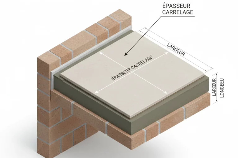 épaisseur de carrelage