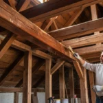 traitement du bois de charpente