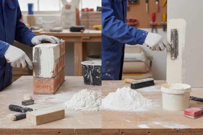 comparaison plâtre enduit