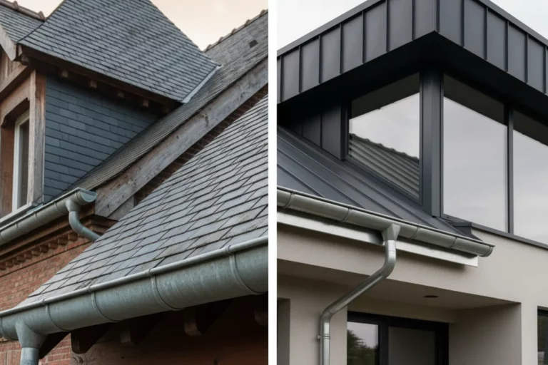 gouttières zinc aluminium comparaison