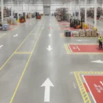 signalisation au sol en entrepôt
